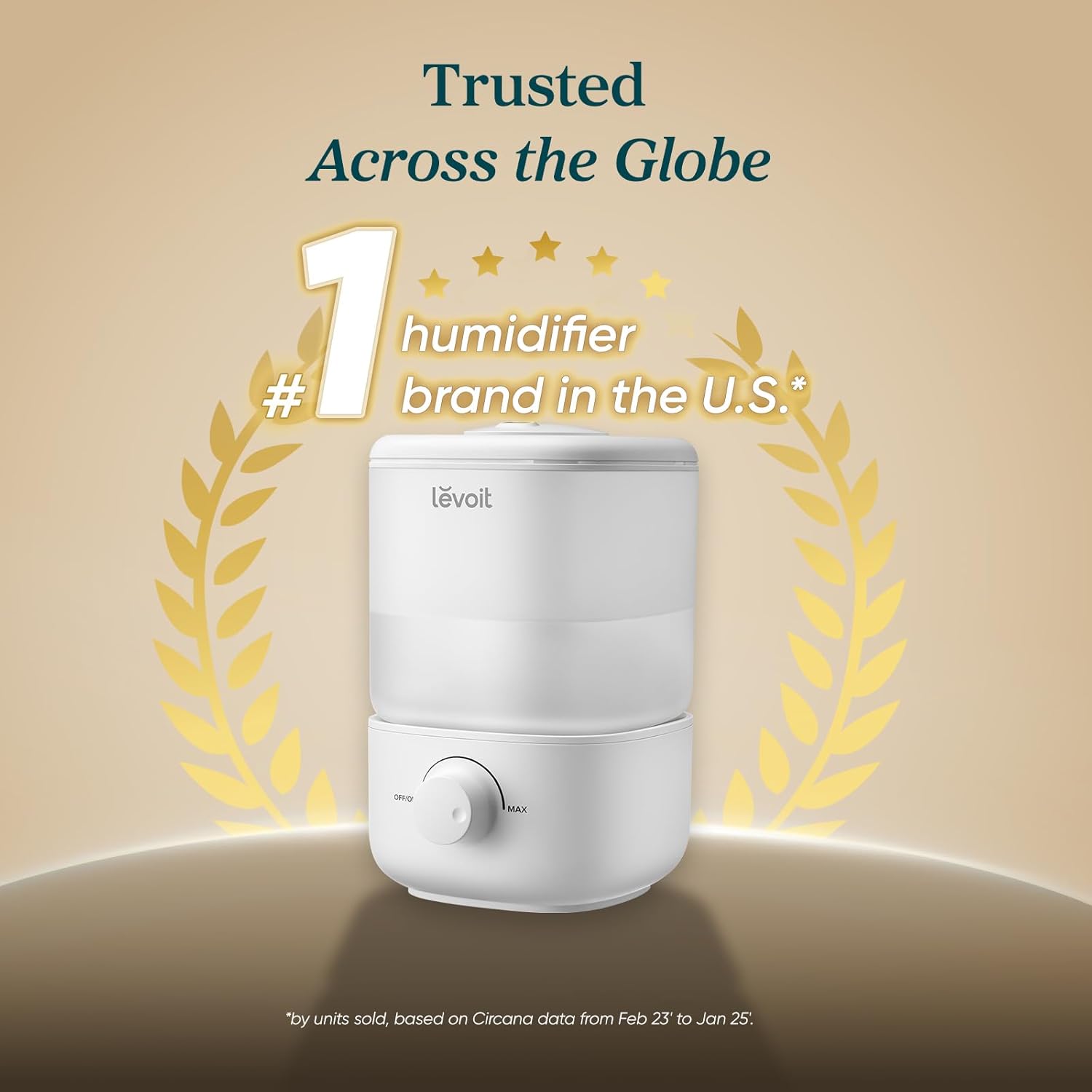 LEVOIT Classic 160 2.5L Top Fill Ultrasonic Humidifiers
