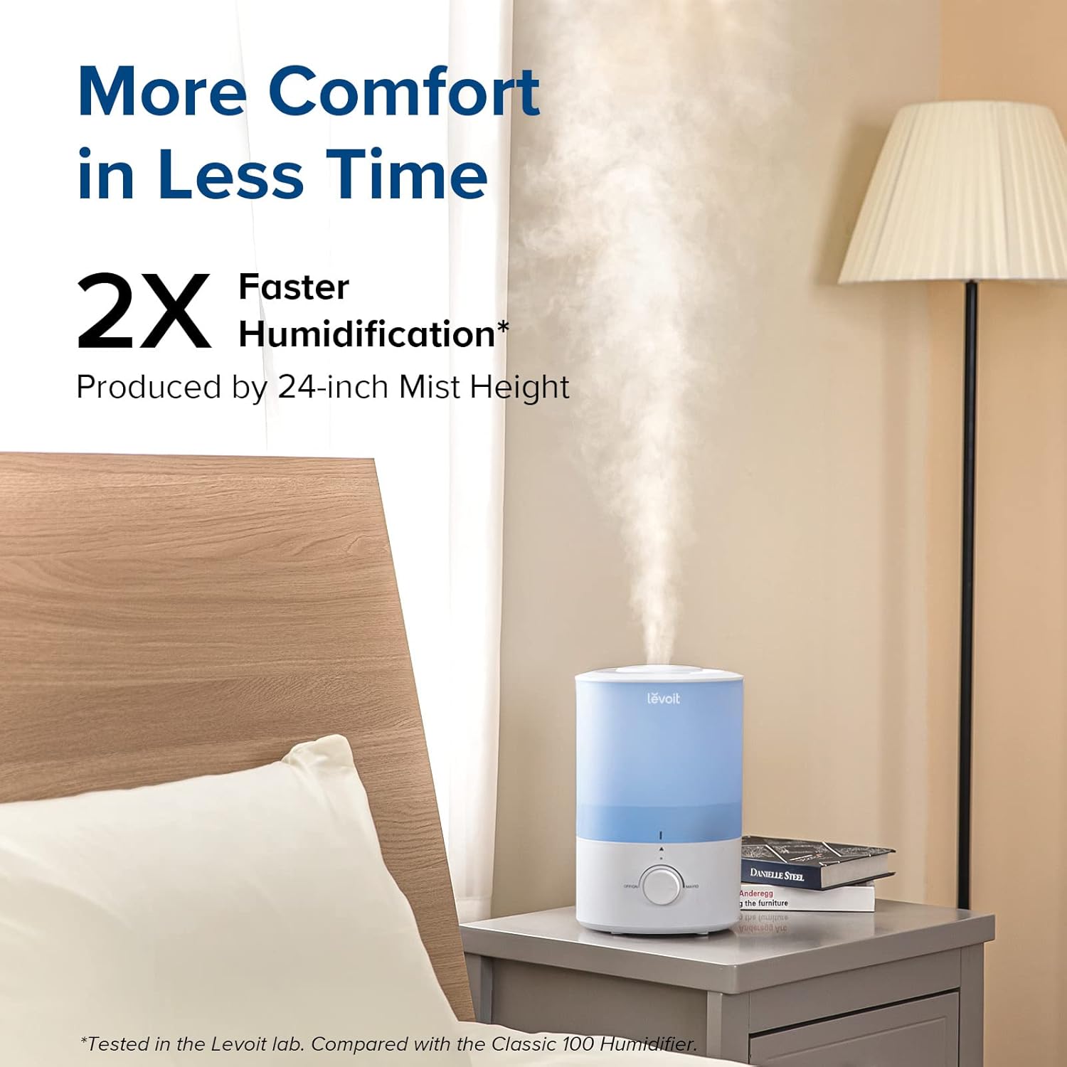 Levoit Dual 150 Ultrasonic Cool Mist Humidifier Blue