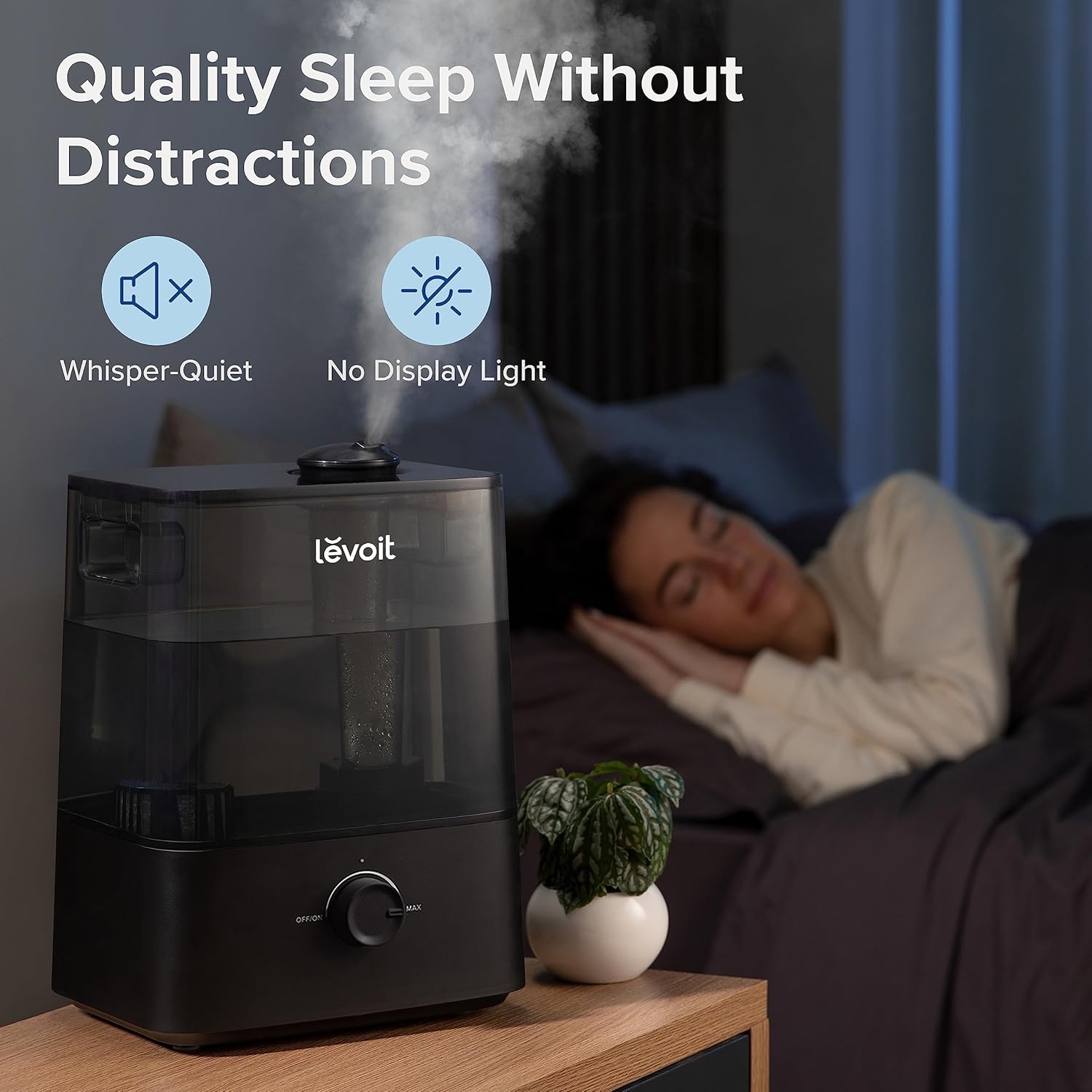 Levoit Classic 300 Lite Ultrasonic Cool Mist Humidifier Black